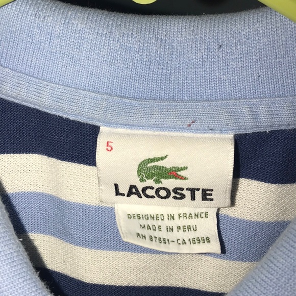 Striped Lacoste polo - Picture 2 of 5